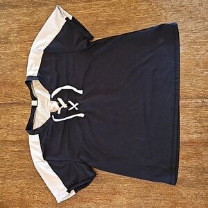 Ideology Black and Light Pink Shirt, Girls Size L